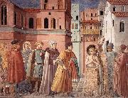 GOZZOLI, Benozzo Scenes from the Life of St Francis (Scene 3, south wall) sdg Spain oil painting artist